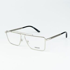 NEW Versace VE1295 1000 Silver  Pilot Unisex Eyeglasses VE 1295